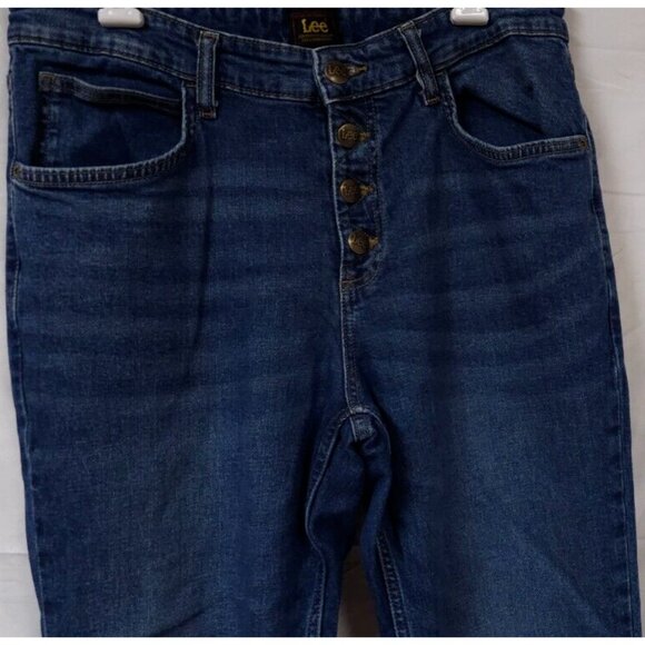 Lee 10M Womans Heritage Regular Fit Skinny High Rise Button Fly Denim Jeans W30 - Picture 2 of 10